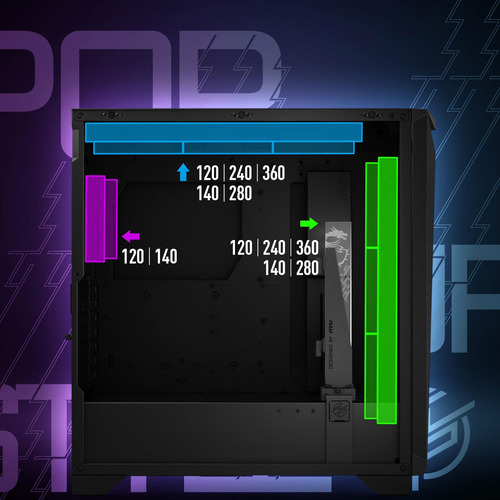 Msi Mpg Gungnir 300r Airflow - Case De Pc De Juego Media Pre
