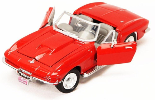 1967 Corvette Rojo 1:24 Motor Max A2853 Milouhobbies 