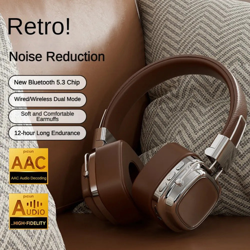 Fones De Ouvido Retrô Clássicos, Estéreo De Estúdio,
