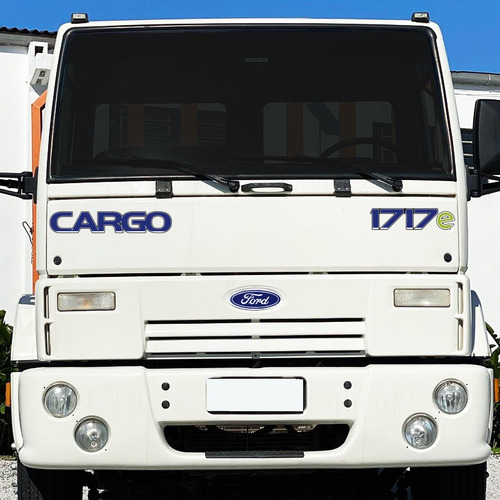 Imagem 2 de 6 de Kit Emblemas Cargo 1717e Adesivos Caminhão Ford Cummins