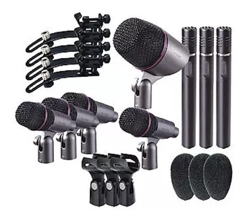 Set De Microfonos Para Bateria Takstar Dms-dh8p Envio Full !