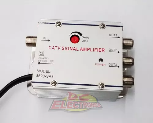 Amplificador de señal (booster), con 4 salidas de 3 dB