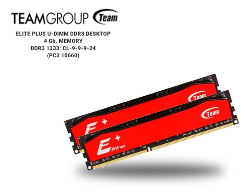 Memoria Ram 4 Gb Ddr3 1333 Mhz Team Elite Group