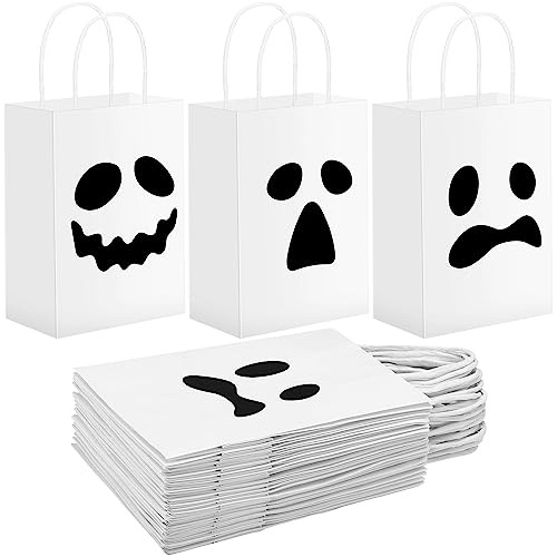 24 Bolsas De Regalo De Halloween Diseño De Fantasma Bo...
