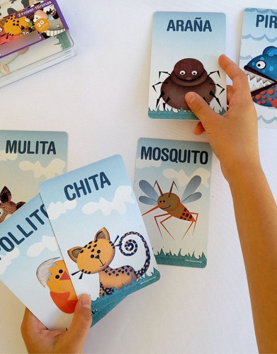 Imagen 7 de 7 de Juego Didáctico Cartas Plásticas Animales Que Riman