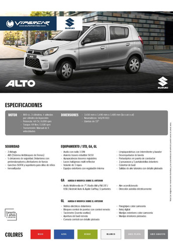 Suzuki Alto Ga 0.8 2023 0km