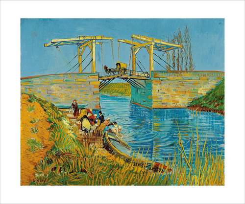 Lamina Fine Art Puente Langlois En Arles  Van Gogh 60x50 Myc