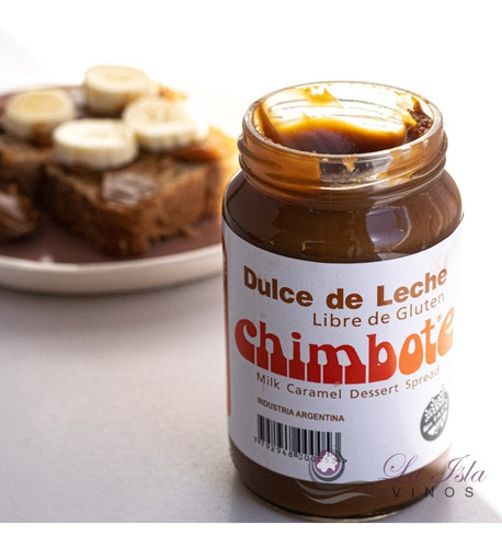 Imagen 3 de 10 de Dulce De Leche Chimbote Libre De Gluten Frasco 450g.