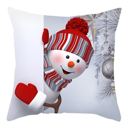 Imagen 10 de 10 de Funda De Cojín De Navidad 8 Piezas 45 X 45 Cm For Año Nuevo
