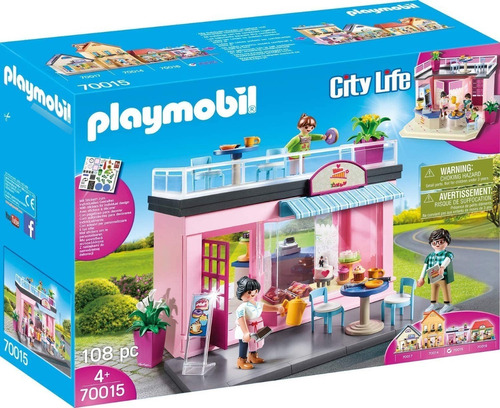 Playmobil 70015 City Life Mi Cafeteria De La Ciudad Original