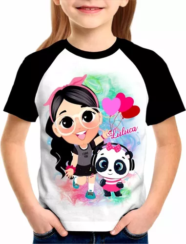 Camiseta Raglan Infantil Luluca Panda Menina em Promoção na Americanas