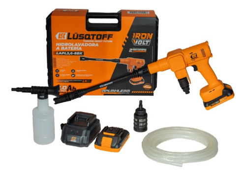 Hidrolavadora Presión Inalámbrica 18v Lapl3.6-8bk Lusqtoff Naranja 50