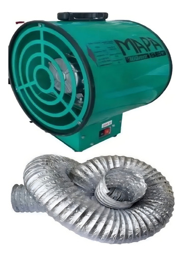 Insuflador De Ar Para Espaço Confinado 300mm + 5 Mts Duto