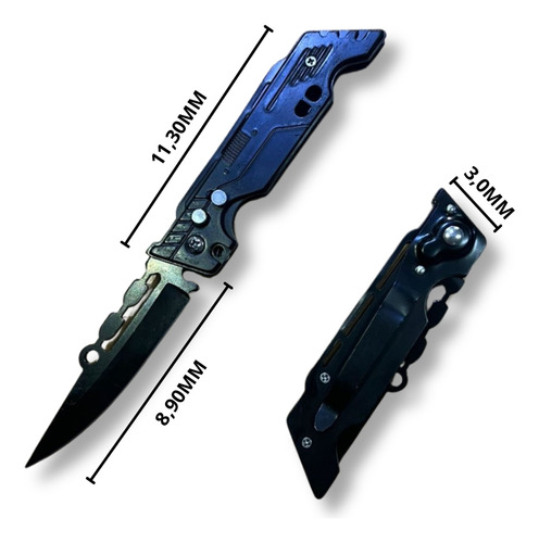 Cuchillo Navaja Automática Retráctil Con Seguro