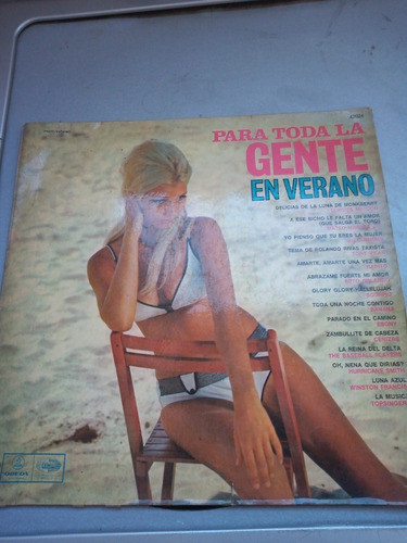 Disco De Vinilo Para Toda La Gente En Verano