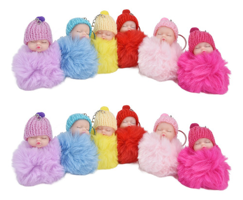 Llavero Con Forma De Muñeco Para Bebé Dormido, 12 Unidades,