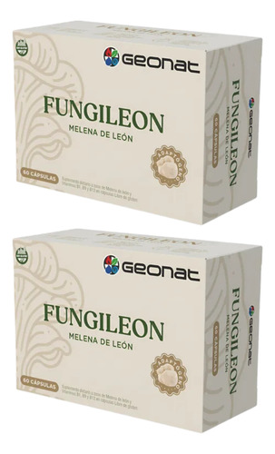 Pack X 2 Melena De Leon Fungileon Geonat X 60 Sin Sabor Sin Sabor