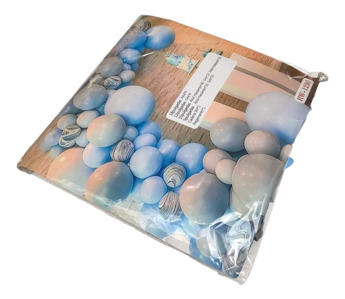 Set Globos Varios Colores Tonos Azules Y Blancos Cumpleaños