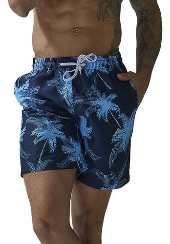 Bermudas Impermeable De Playa Short Traje De Baño Hombre A