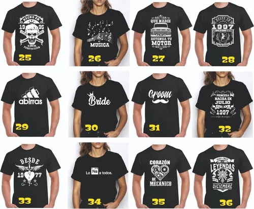 Remeras sublimadas con frases hotsell