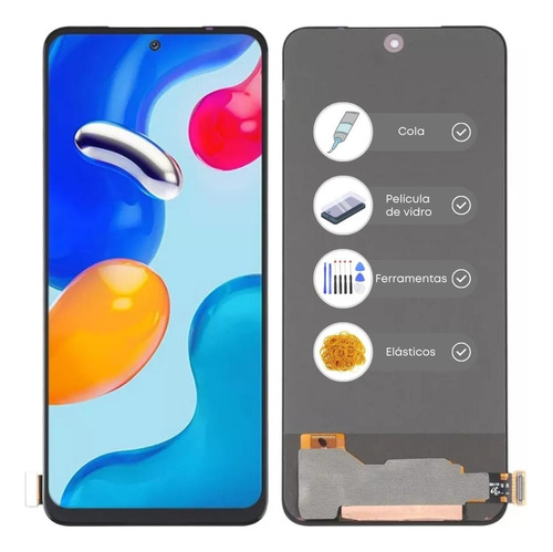 Frontal Tela Display Touch Para Redmi Note 11 4g + Brindes