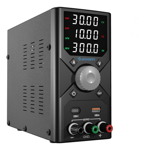 Fuente De Alimentación De Cc Variable, 0-30v 0-10a Fuente De