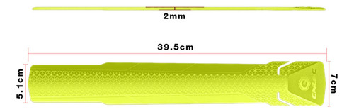 Calcomanía De Protección Para Cuadro Amarillo 39,5x6x0,2cm