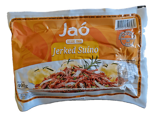 Jerked Suíno Salgado Curado Dessecado Jaó 400g