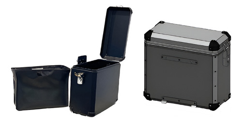 Baul Metalico Bracco Iron Box Lateral C/bolso Int. Extraible