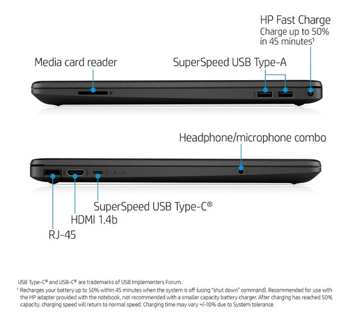 Imagen 4 de 5 de Notebook Hp 15.6 Intel I5 1135g7 8gb Ram 256 Ssd Windows 11
