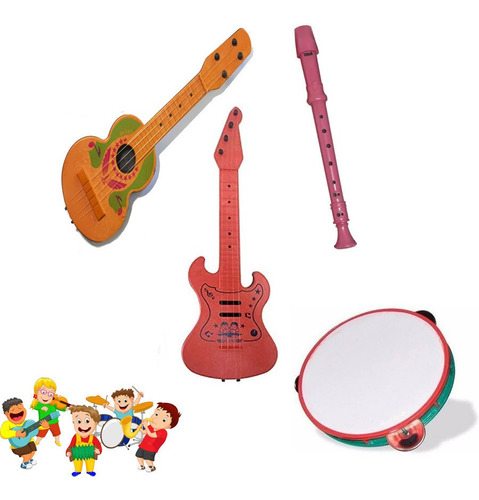 Instrumentos Musicais Infantil Kit Para Prendas & Festas 