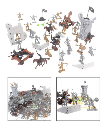 Medieval Knight Pretend Play Model Castle Building With