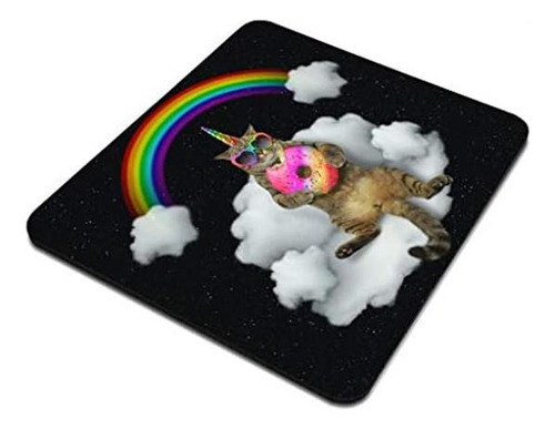 Amcove El Gato Unicornio En Gafas De Sol Con Una Dona De Col