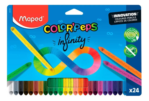 Lapices Colores Infinity X24 Escolar Maped Colorpeps Edu