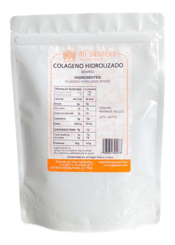 Colageno Hidrolizado 100 Gramos