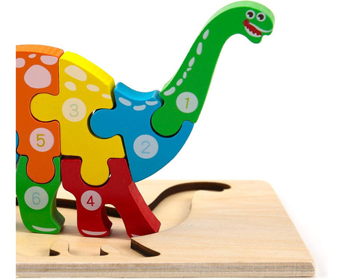 . Paquete De 4 Rompecabezas De Madera For Niños Pequeños