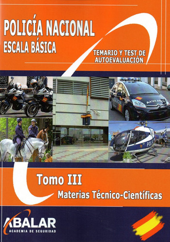 Policia Nacional Escala Basica Materias Tecnico Cientifico