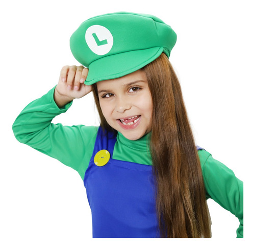 Imagen 5 de 10 de Disfraz Luigi Niña