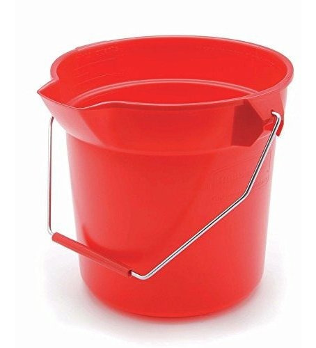 Cubeta De 10qt Rojo Redondo