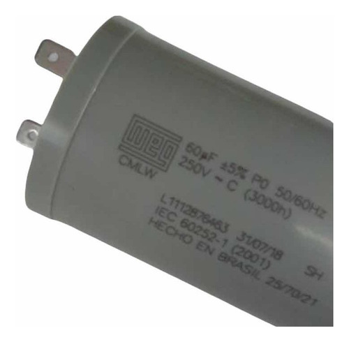 Capacitor Partida 60uf 250v Lavadora Electrolux Wap Karcher