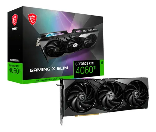 Tarjeta De Video Msi Geforce Rtx 4060 Ti Gaming X Slim 16g