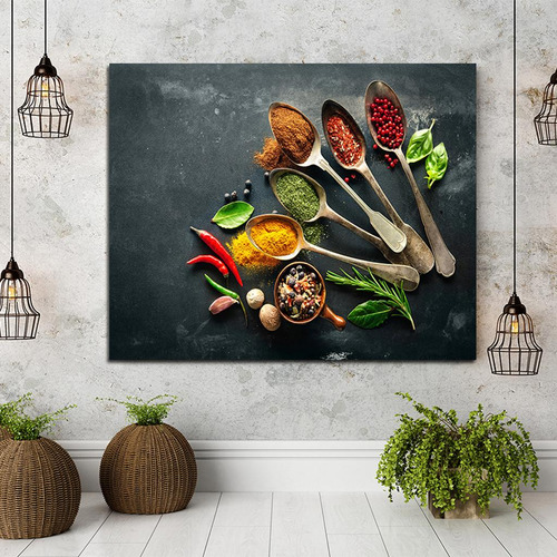 Póster De Lienzo De Comida De Cocina 2 Piezas