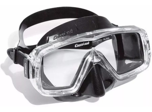 Visor Cressi Sirena Apnea Y Buceo Color Negro . Pvr
