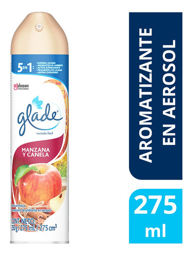 Aromatizante En Aerosol Glade Manzana Y Canela 275ml