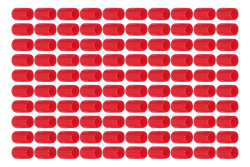 100 Unidades De Tapa Final De Pvc, Redonda, Flexible, Ignífu