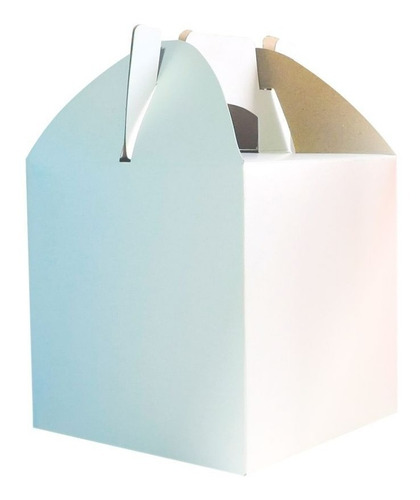 Imagen 2 de 5 de Cajita Feliz Cfz1 X 10u Packaging Blanco Madera