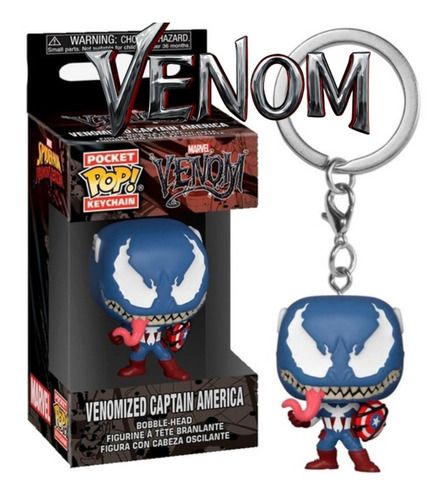 Funko Pop! Keychain Original Venomized Capitán América