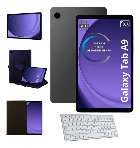 Tablet Samsung Galaxy Tab A9 128gb 8gb Wi-fi C/ Teclado Bt