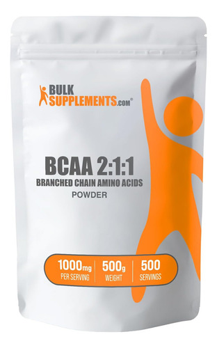 Bulksupplements.com BCAA 2:1:1 en polvo - Aminas de cadena R