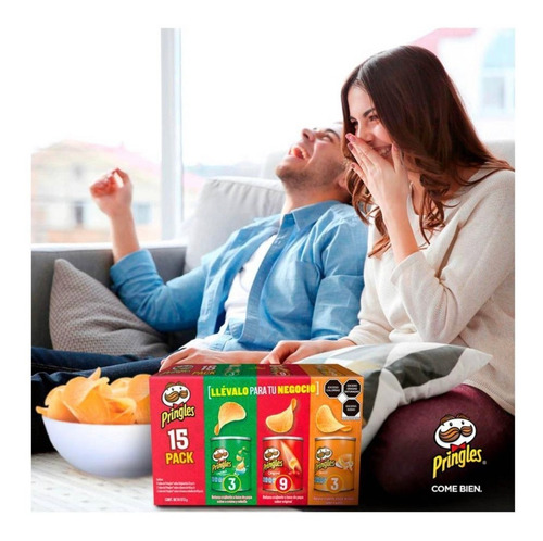 Imagen 3 de 3 de Pringles Mix Original Crema Y Queso 15pz De 37 Y 40 G C/u